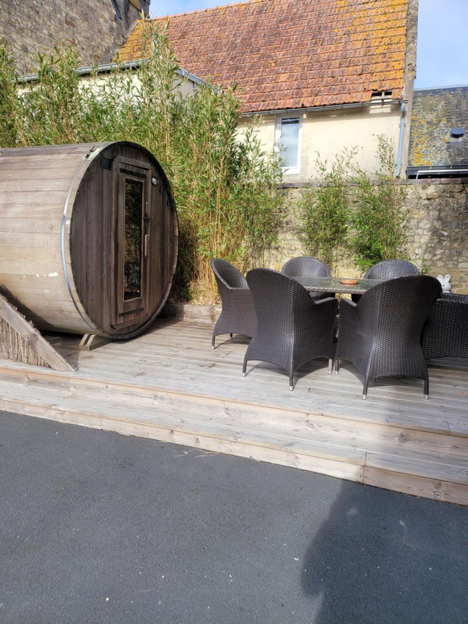 Gite L'Ardoisier 7 Pers Sauna Bayeux 2Km Guéron Buitenkant foto